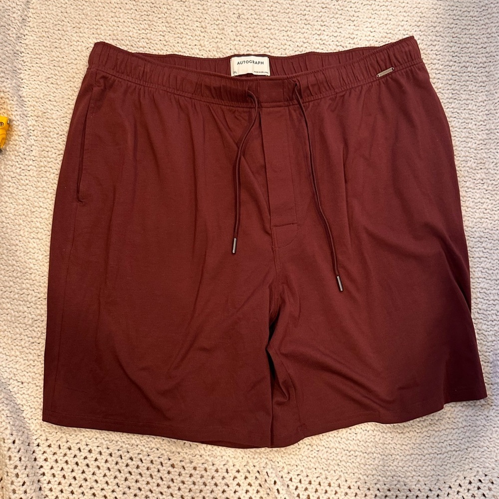Autograph Burgundy Shorts Men’s 2XL